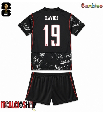 Canada Alphonso Davies #19 Seconda Maglia Bambino Mondiali 2026 Manica Corta (+ Pantaloni corti)